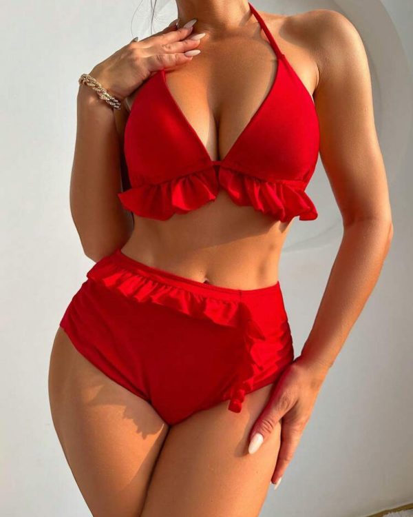 Red Swimwear Set - Image 2